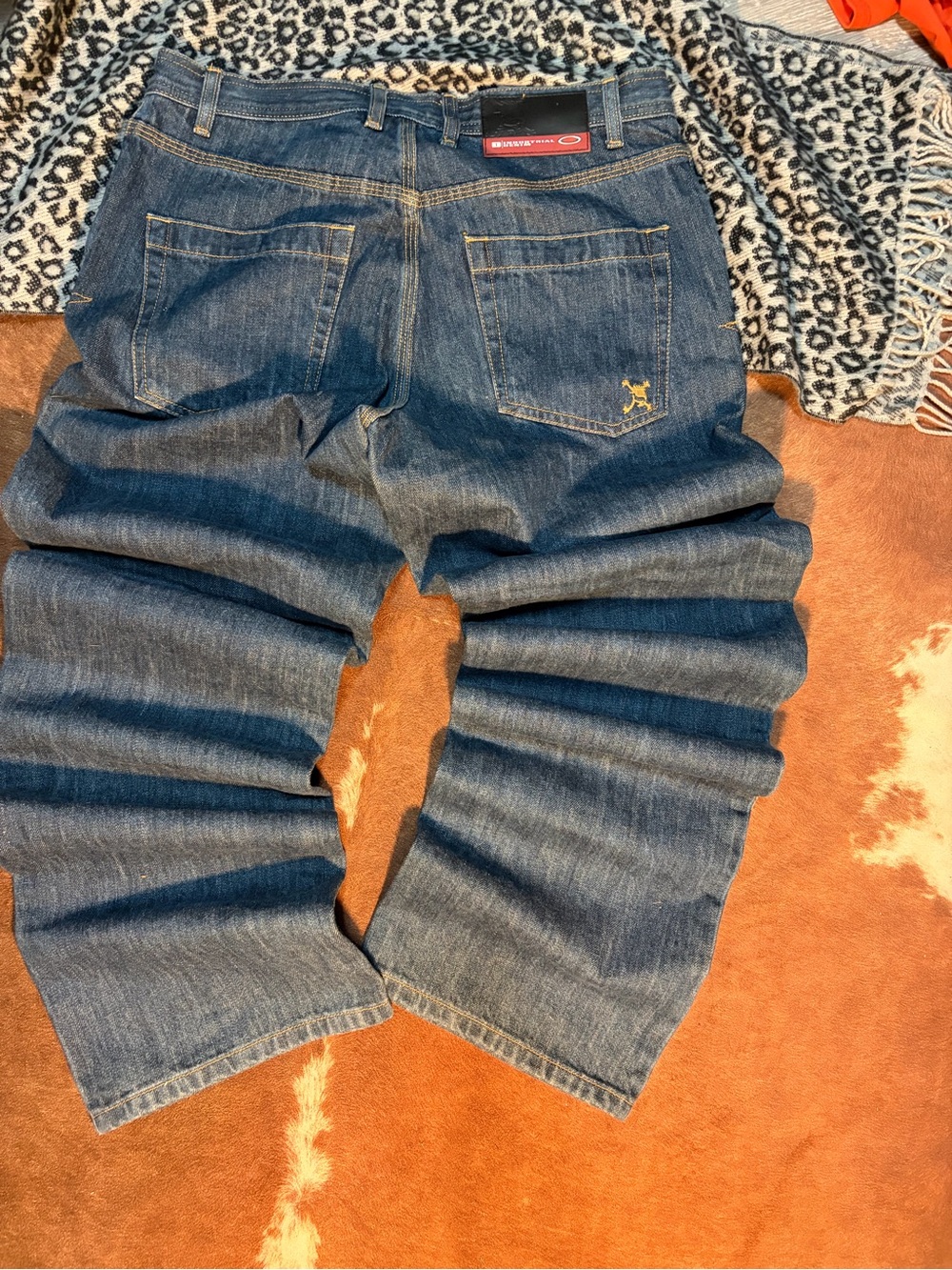 Vintage mid 90s Oakley industrial denim